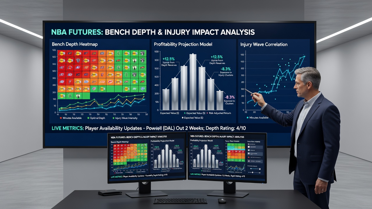 Chart showing NBA bench performance metrics during injury periods